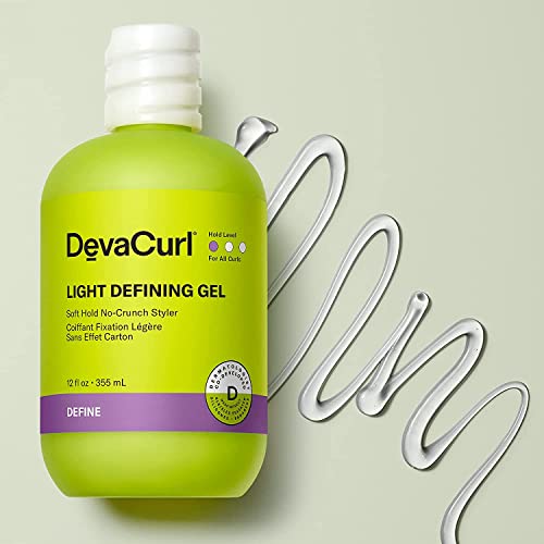 Image of DevaCurl Light Defining Gel Soft Hold Non-Crunch Styler | Non-Flaking Formula | Brings Natural Texture | All Curl Types