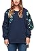 Produktbild TRIANGLE Damen 18.910.41.9140 Sweatshirt, Blau (Dark Blue Embroidery 58l2), (Herstellergröße: 50)