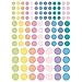 CTOP - Loisir créatif - Gommettes Rondes Couleurs Pastels diam. Assortis - 348 pièces