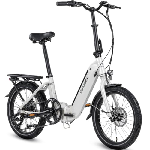 SAXXX E Bike Klapprad 20 Zoll mit 36V 11.4Ah Akku, E Fahrrad Herren mit 7 Gang Kettenschaltung, Elektro Klapprad mit Scheibenbremsen 90KM Lange Range, Elektrofahrrad Pedelec 25 km/h für Herren Damen SAXXX E Bike Klapprad 20 Zoll mit 36V 11.4Ah Akku, E Fahrrad Herren mit 7 Gang Kettenschaltung, Elektro Klapprad mit Scheibenbremsen 90KM Lange Range, Elektrofahrrad Pedelec 25 km/h für Herren Damen