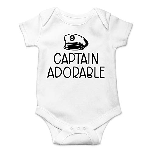 CBTwear Captain Adorable - Baby Clothes - Funny Newborn Bodysuit Outfits for Boys and Girls