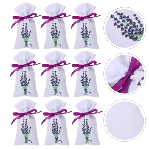 9 bolsas de saquitos de lavanda natural para aroma y DIY miniatura 6