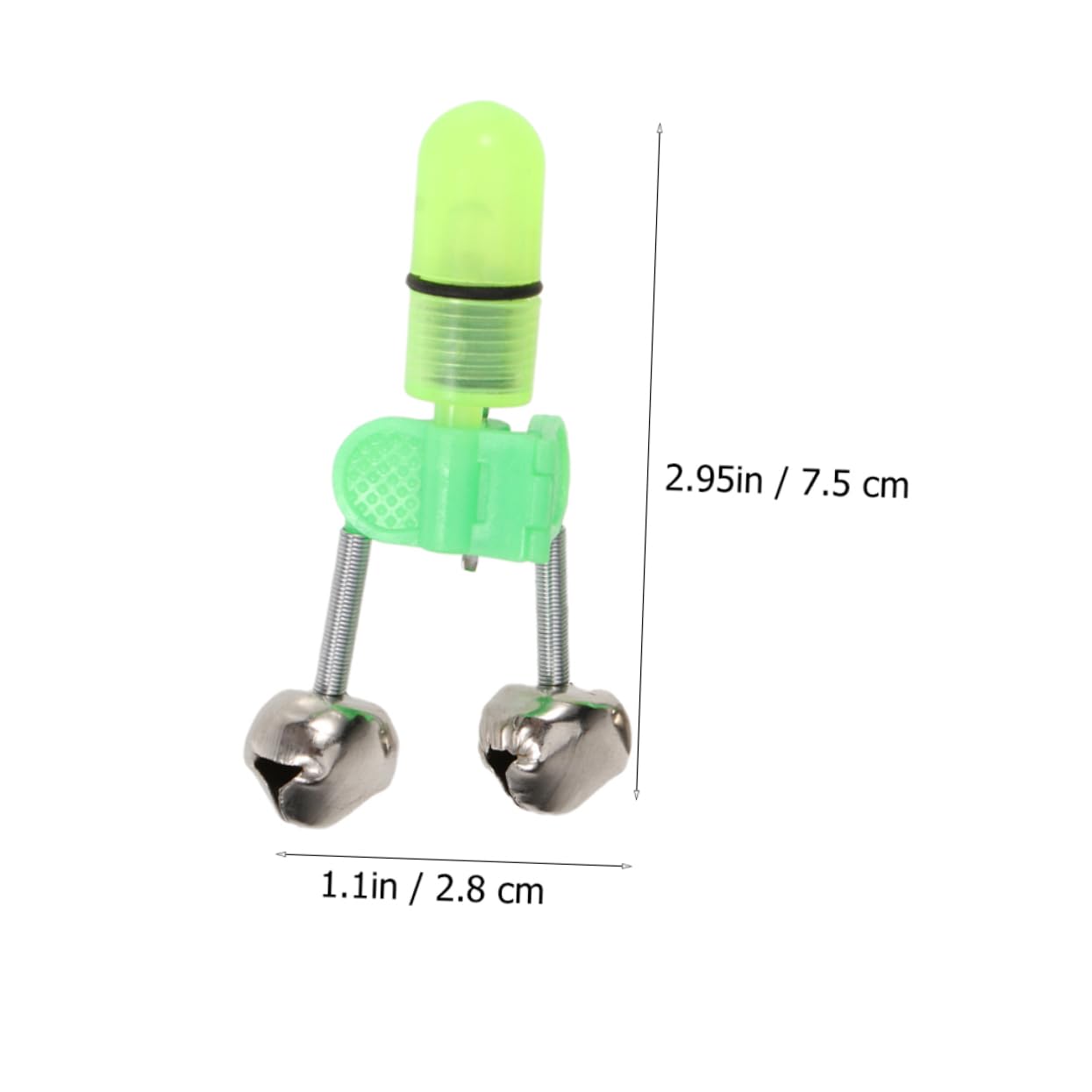 ibasenice Fishing Bells Fish Bite Alarm Night Fishing Indicators Led Bait Alarm Vibration Alert