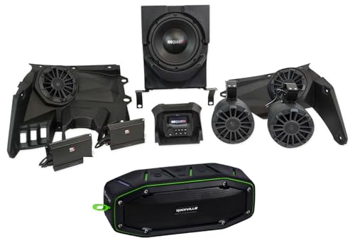 Bundle Audiosavings 4 Parlantes+Sub+Amps+Radio Can-Am Maverick X3