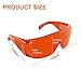 vinmax Red Goggle Glasses Lab Eye Protection Safety Glasses Transparent Dental Protective Eye Curing Light Whitening -2022 New Upgrade
