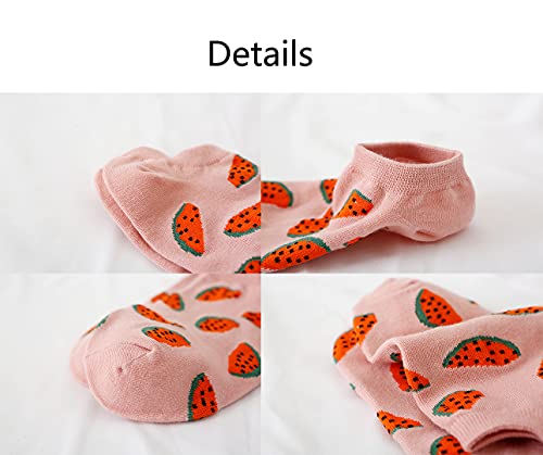Joylife Fruit Embroidered Ankle Socks Cute Low Cut Socks for Women, Ladies, Girls2