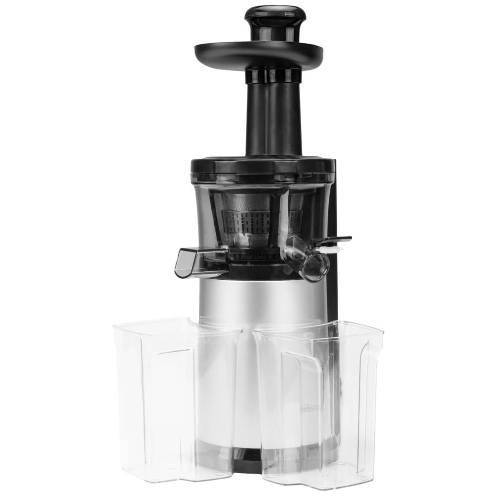 Tristar Slowjuicer Sc-2303, Sokowirówka z Funkcją Automatycznego Czyszczenia, 55 Obrotów Na Minutę, Wysoki Uzysk Soku I Witamin, Czarna