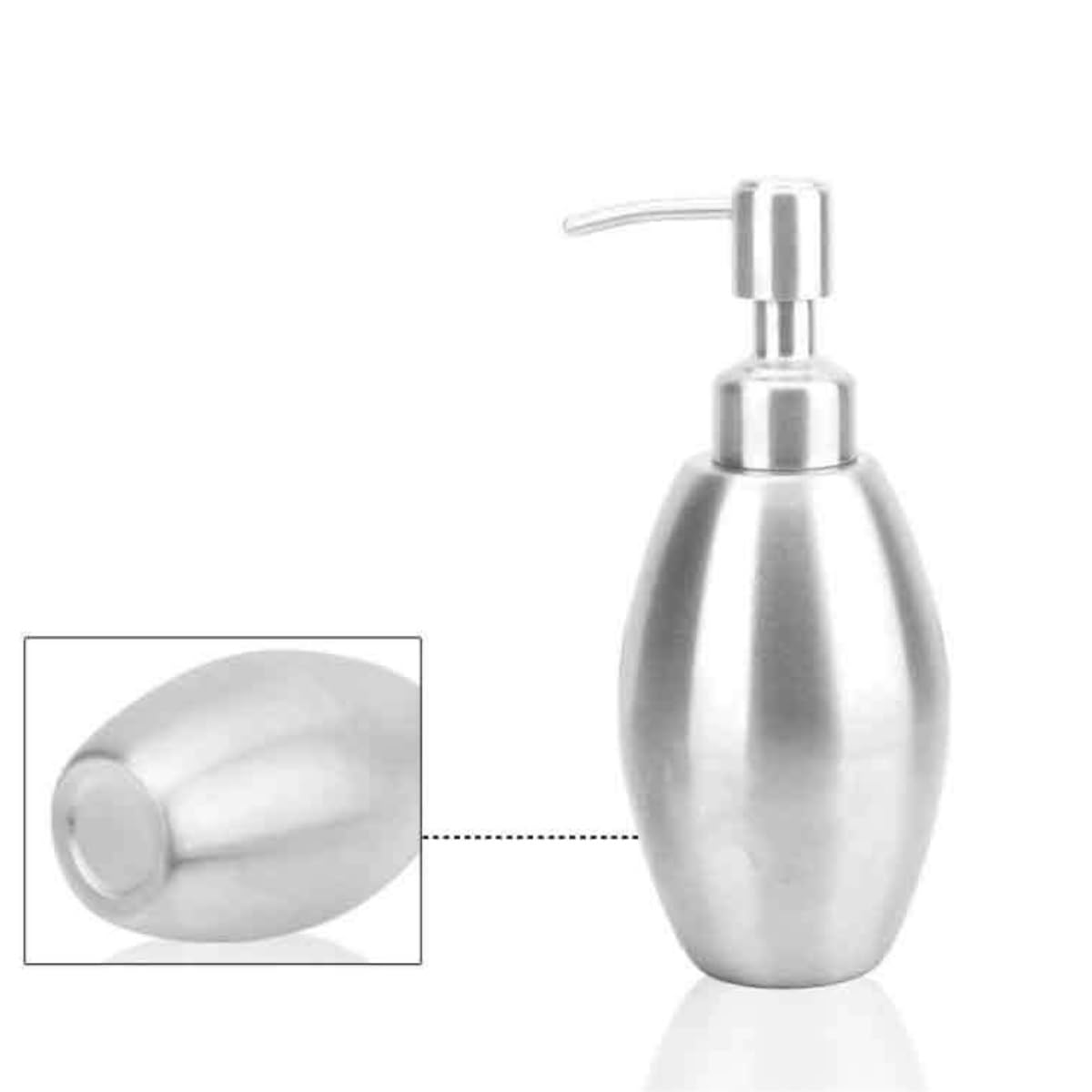 Distributore di Sapone Liquido Distributore di Sapone Liquido in Acciaio Inox Moderno distributore di Sapone Liquido Decorativo a Forma di Rugby Ispessito per Bagno