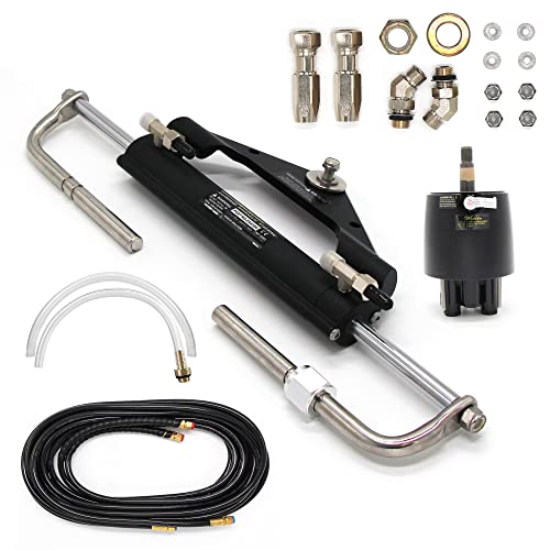 ZA0300 Boat Hydraulic Steering System For Outboard up to 150HP With Helm Steering Ram, Cylinder, Tube kits