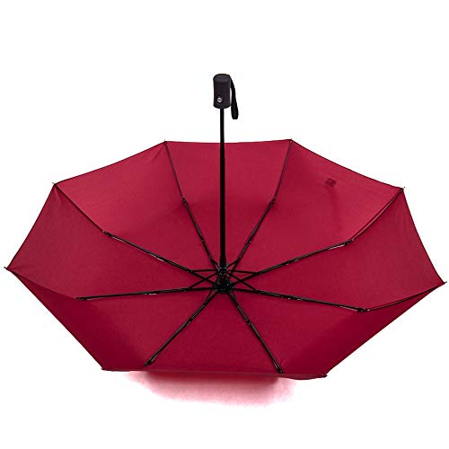 Preisvergleich Produktbild Automatische Eröffnung Folding Umbrella-Regen-Regenschirm One-Touch und Schließen Regen Schutzmaßnahmen Drei Falten 190T High Strength Ogdoad Kastagnetten Kurz Regenschirm Leichte Regen und Wetter Com