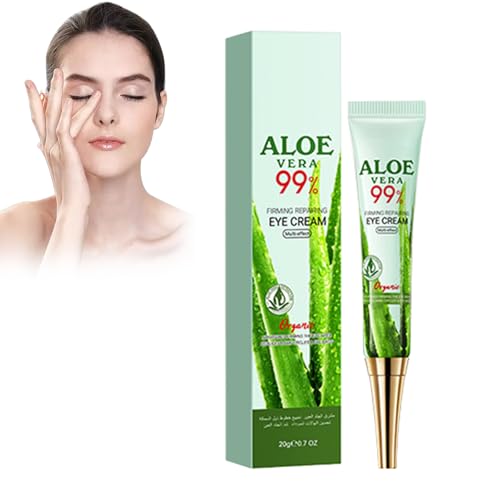 Eazerom 01 20g Crema Hidratante para Ojos con Aloe Vera, cream Reparadora para eye, Crema para Ojeras y Bolsas, Crema Hidratante para Ojos con Iluminación Instantánea & Hidratación