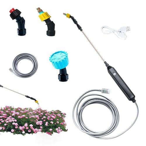 Pulverizador Eléctrico De Agua | de Nebulización para Jardines Traseros - Kit Portátil Antifugas Para Exterior, Jardinería, Agricultura Y Patio