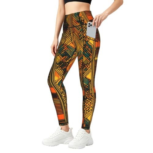 Leggings de descanso con estampado nativo americano para yoga en casa