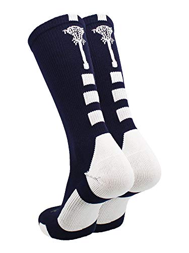 Image of TCK Lacrosse Socks Midline Lacrosse Stick Logo Crew Socks Men Boys Girls Women