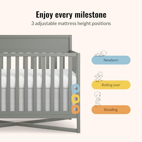 Image of Dream On Me Owen 5-in-1 Convertible Full Size Baby Crib, GREENGUARD Gold