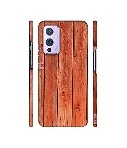 Image of Amazon Brand - Solimo Designer Wooden Door 3D Printed Hard Back Case Mobile Cover for OnePlus 9