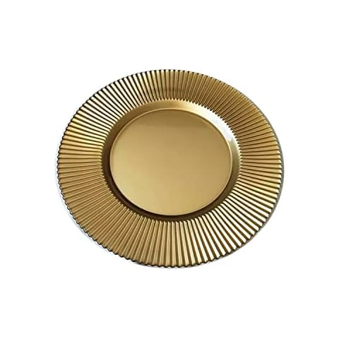 Trimming Shop Decorative Charger Plates, Gold Cover