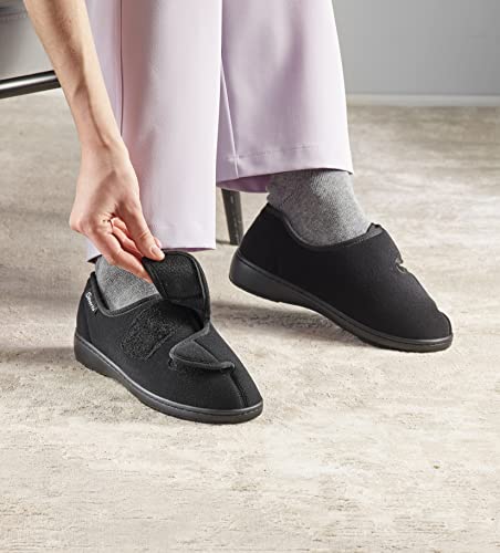 Silvert's Adaptive Clothing & Footwear Women’s Stretchable Comfort Hugster Shoes or Slippers for Seniors3