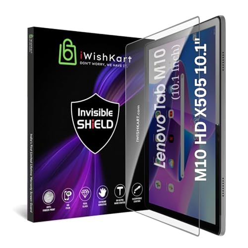 Image of Compatible with Lenovo M10 HD X505X 10.1 Inch Tab Tempered Glass Screen Protector Guard Full Screen Coverage Edge to Edge with Easy Installation kit | Anti-Scratch & Smudge Proof | Premium 10.1 inch