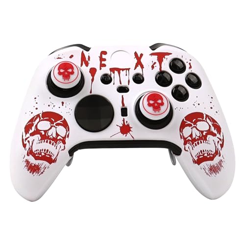Image of Skull Controller Skin Compatible with Xbox Elite Series 2 Core Wireless Controller, RALAN Protector Case, Customised Thumb Grips Cap