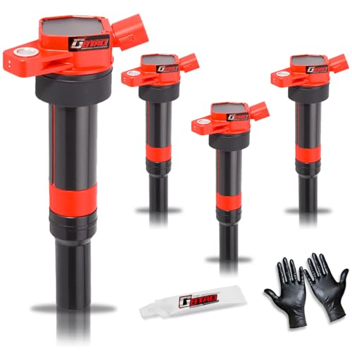 GBTAD Set of 4 Upgraded Ignition Coil Pack for 1.8L 2.0L L4 2011-2020 Hyundai Elantra, 2014-2021 Hyundai Tucson, 2014-2016 Kia Forte, 2014-2018 Kia Forte5, 2012-2019 Kia Soul Replaces UF651 C1804