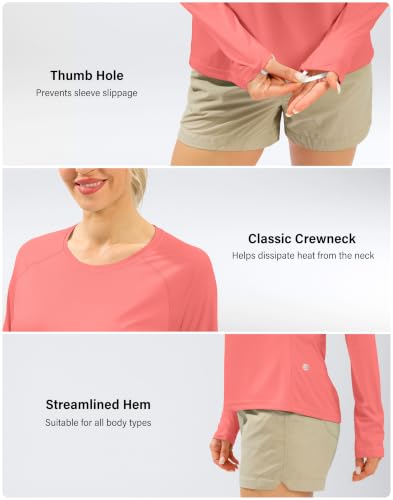 Image of UPF 50+ Sun Shirt for Women Long Sleeve Quick Dry UV Protection Hiking Top