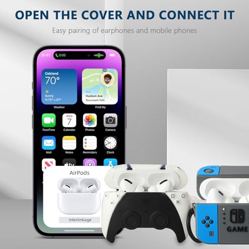 Image of [3Pack] Gedicht for Airpods Pro Case, Funny 3D Cartoon Game Controller Console Design Silicone Soft Cases for Airpods Pro Case 1st Gen, with Keychain Kids Women Men for Airpods Pro 2019 Case