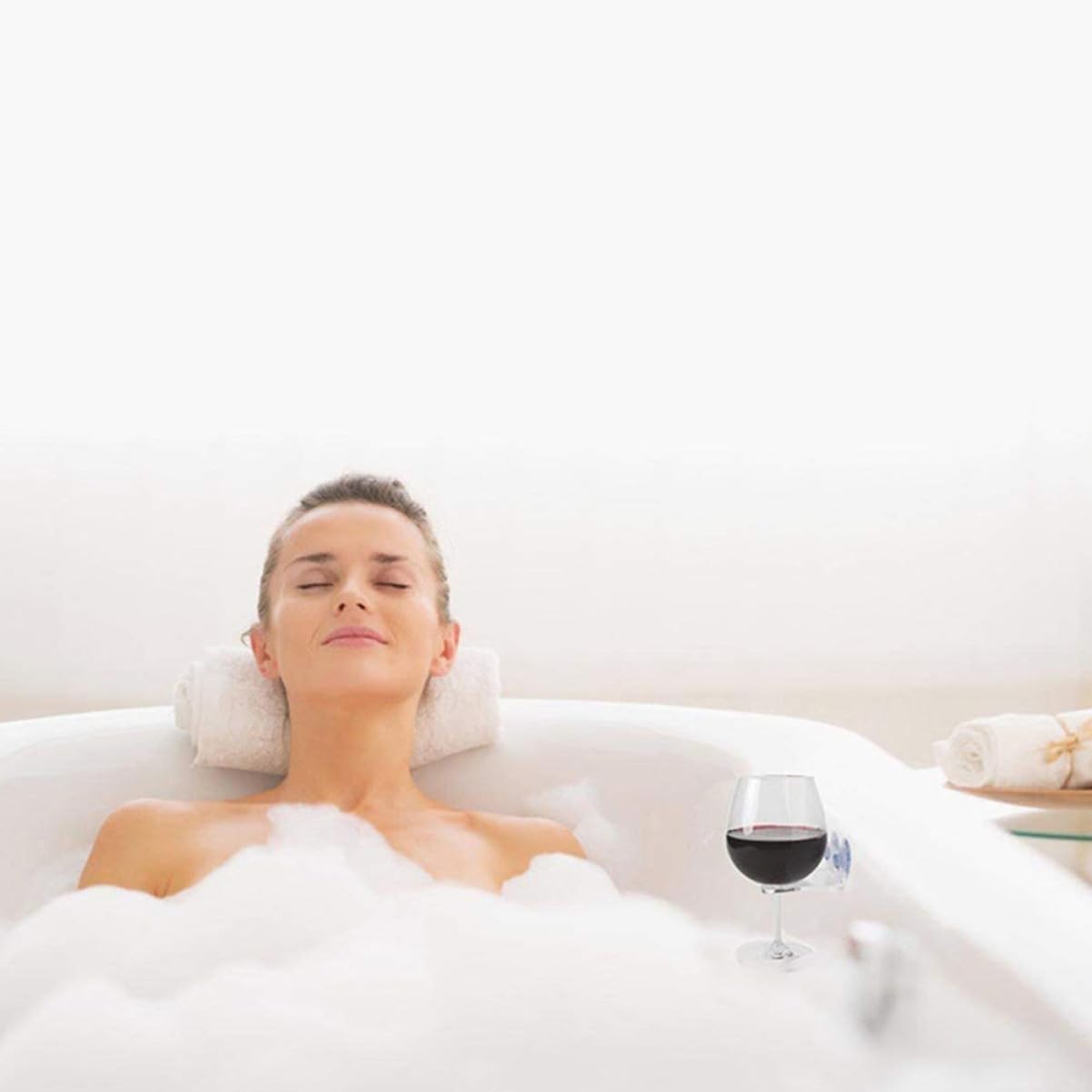Bathtub Wine Glass Rack Suction Cup Acrylic Shower Holder Sturdy Glass Cup Storage for Bathroom