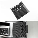 FXETRNL Center Console Cover for Chrysler 300 300C (2005-2007), Real Carbon Fiber for Dodge Charger Magnum(2005-2007) Armrest Bottom Water Cup Cover Decor Protect Interior Car Accessories Panel, Black