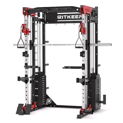 RitKeep 6-in-1 Home Gym Smith Machine