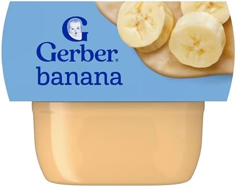 Stage 1 Banana Puree Baby Food, 2 Oz, 16 Pack