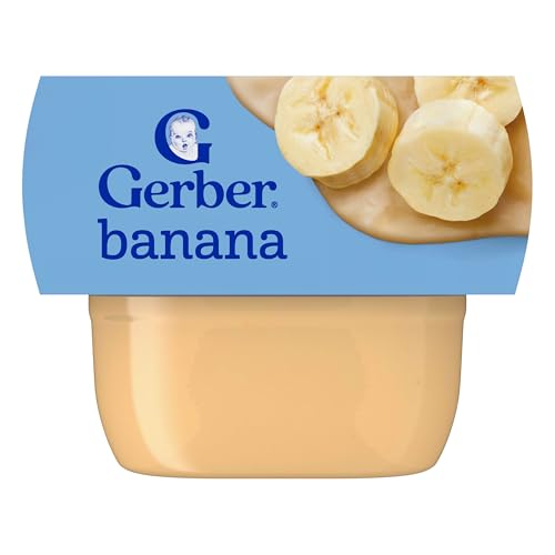 Gerber Stage 1 Baby Food Banana Puree Tubs No Artificial Colors or Flavors Baby Puree 16-Pack