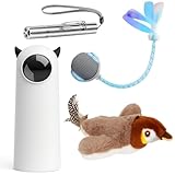 Pet Stufff – Coffret 4 Jouets Interactifs pour Chat avec Herbe à Chat | Laser Automatiq...