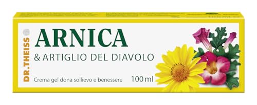 Dr Theiss Crema Arnica e Artiglio Del Diavolo 100 ml - Pomata Gel che Dona Sollievo e Benessere muscoli articolazioni, Prima e Dopo Sport e Allenamento, Sia Donna che Uomo