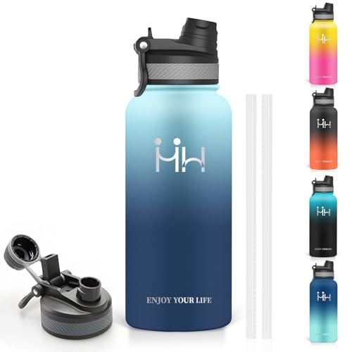 HAPPDA ���� 950ml �q���p ��e�� �X�e�����X�{�g�� �X�g���[�t�� ������ �ۉ� �X�|�[�c �Y�_�Ή� �R��h�~ ���I�Ȃ� �L�� �������ȒP �y�� �����t�� �o�R �W�� �ʊw �j�̎q ���̎q ���w�� ���Z�� (�p�[�v��+�u���[)