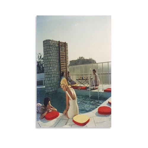 Generic 2MBY9KJJWTN6 Penthouse Pool Slim Aarons Canvas Art Poster Picture Modern Office Family Bedroom Decorative Posters Gift Wall Decor Painting Posters 08X12Inch cover