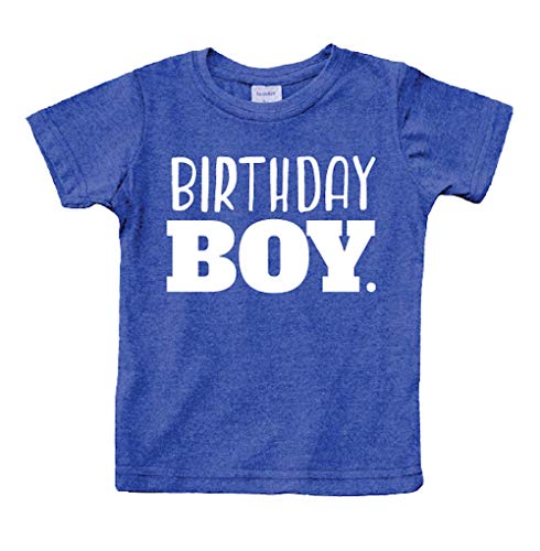 Birthday boy Shirt Toddler Boys Outfit First Happy 2t 3t 4 Year Old 5 Kids 6th (Charcoal Blue 6 Years)