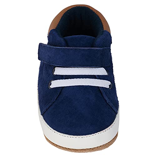 Robeez Boy's Crib Shoes, Navy, 4 Toddler #TOP1