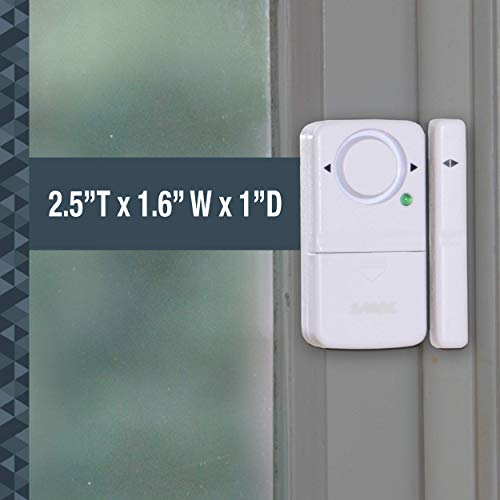 SABRE Wireless Home Security Door Window Burglar Alarm with LOUD 120 dB Siren - DIY EASY to Install