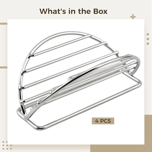 Support à tacos en inox stable pour préserver la forme de vos recettes - 4