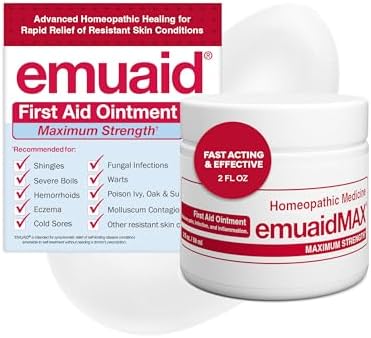 emuaid EMUAIDMAX Ointment for Itchy Skin, Maximum Strength Treatment for Athlete