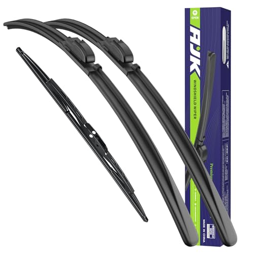 AJK 24 20 and 11 inch Wiper Blades, Premium All Season 3 Pack Driver Side and Passenger Side Front Windshield Wipers Replacement for GMC Acadia 2017-2023