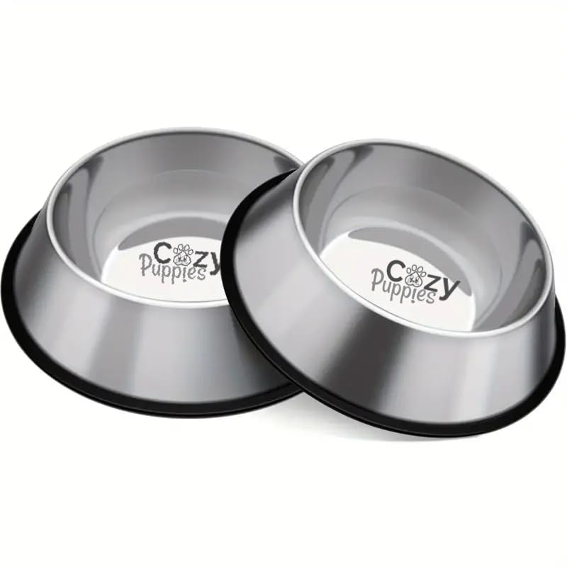 See full amazon price history chart for Cozy Puppies Stainless Steel Dog Bowls,Dog Cat Bowl Water and Food with Rubber Base for Small/Medium Cats, Puppy Rabbit and Kitten (2 x 400ml) Cozy Puppies Stainless Steel Dog Bowls,Dog Cat Bowl Water and Food with Rubber Base for Small/Medium Cats, Puppy Rabbit and Kitten (2 x 400ml) (B0CW33GCTD) Amazon Price History, Amazon Price Tracker