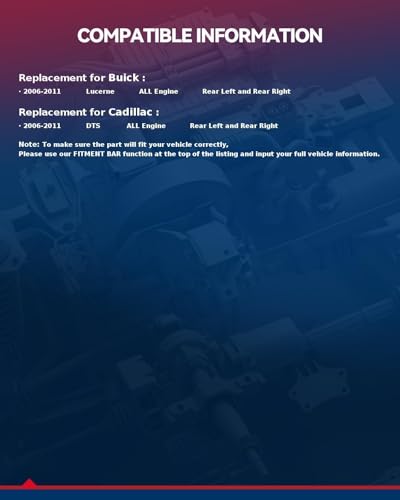 Image of KAX Rear Brake Caliper Compatible with Buick Lucerne 2006-2011 | Cadillac DTS 2006-2011, #18B5014+18B5015 Brake Caliper