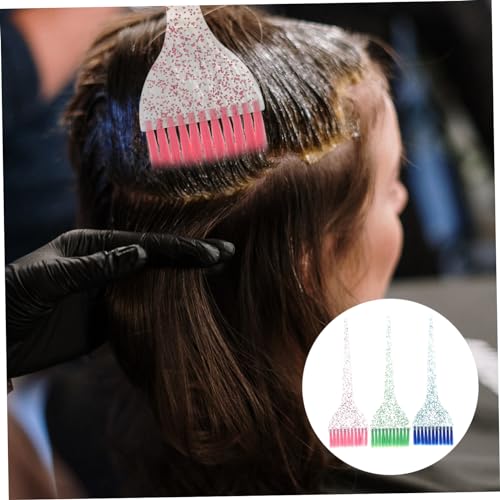 POPETPOP 3 Pecas Ferramenta De Escova De Tingimento De Cabelo Escova De Descoloração De Cabelo Supri