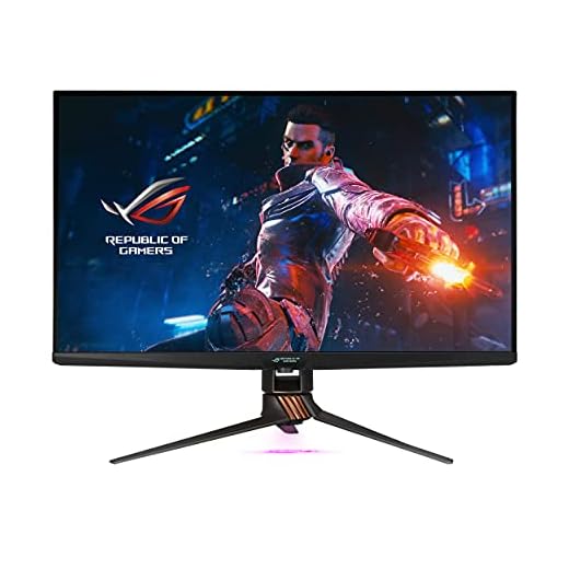 ASUS ROG Swift 32” 4K HDR 144Hz DSC Gaming Monitor (PG32UQX) - UHD (3840 x 2160), Mini-LED IPS, G-SYNC Ultimate, Local dimming, Quantum Dot technology, DisplayHDR 1400, Eye Care, DisplayPort, HDMI