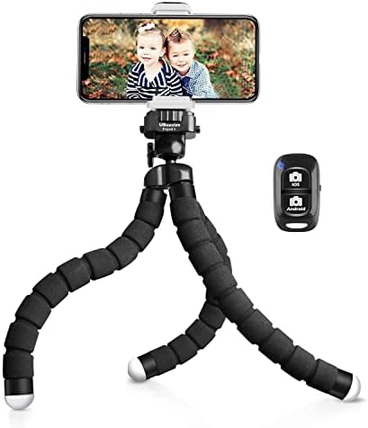 UBeesize Tripod S, Premium Flexible Phone Tripod with Wireless Remote, Mini Tripod Stand for Camera GoPro/Mobile (Upgraded)