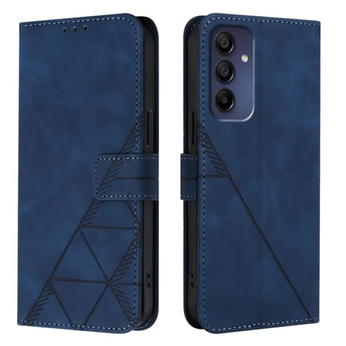 Étui Samsung A16 bleu LEMAXELERS portefeuille avec fentes cartes