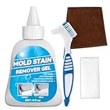 Mould Remover Gel, Heavy Duty Mould Remover, Effective Mold Cleaner, Suitable for Shower, Toilet, Washing Machine, Bathroom, Washer, Kitchen Sink (220ml)
