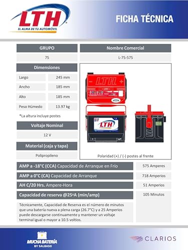 Catálogo para Comprar On-line Bateria lth l35 575 precio - solo los mejores. 8 Catálogo para Comprar On-line Bateria lth l35 575 precio - solo los mejores. 8